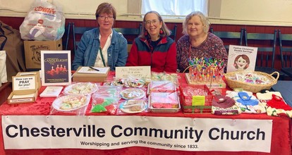 Chesterville Community Church at the Christmas craft fair