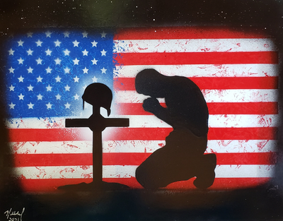 Flag, pray image