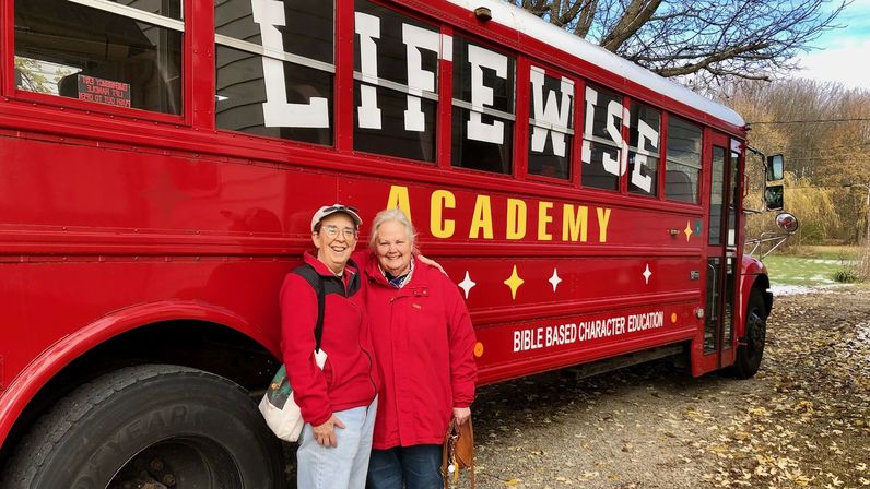 Church people helping at LifeWise Academy